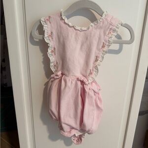 Pink Ruffled Baby Romper